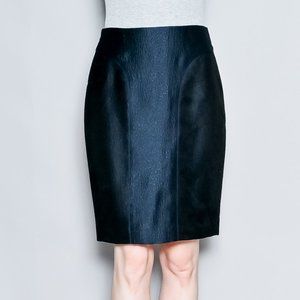 636. J. MENDEL Paris Blue Leopard Jacquard Mesh Mini Skirt M 27"